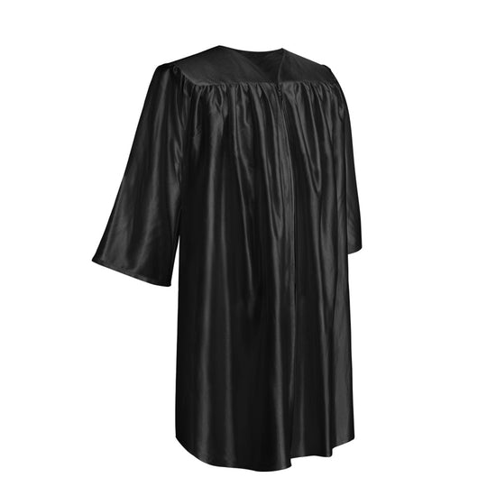 Shiny Black Graduation Cap and Gown for Pre - school - Wholesale Grad Supply