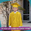 Shiny Gold Graduation Cap and Gown for Pre - school - Wholesale Grad Supply