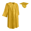 Shiny Gold Graduation Cap and Gown for Pre - school - Wholesale Grad Supply