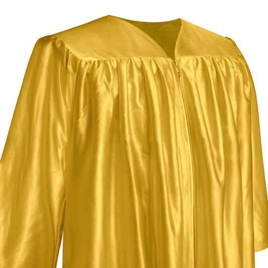 Shiny Gold Graduation Gown for Preschool - Wholesale Grad Supply