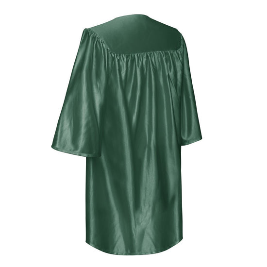 Shiny Hunter Green Graduation Cap and Gown for Pre - school - Wholesale Grad Supply