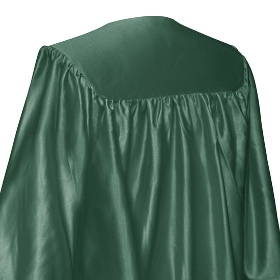 Shiny Hunter Green Graduation Gown for Preschool - Wholesale Grad Supply