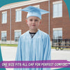 Shiny Light Blue Graduation Cap and Gown for Pre - school - Wholesale Grad Supply