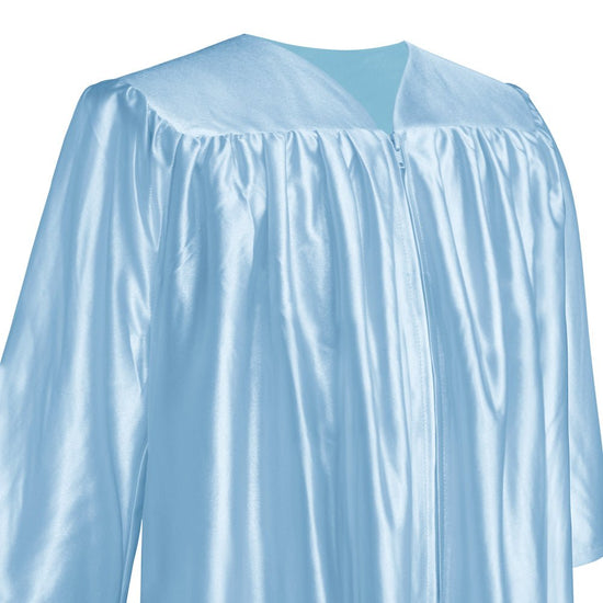 Shiny Light Blue Graduation Gown for Preschool - Wholesale Grad Supply