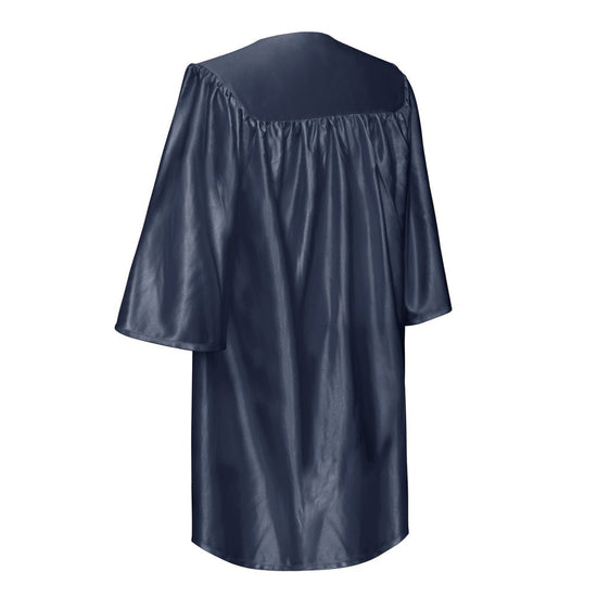 Shiny Navy Blue Graduation Cap and Gown for Pre - school - Wholesale Grad Supply