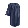 Shiny Navy Blue Graduation Gown for Preschool - Wholesale Grad Supply