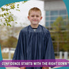 Shiny Navy Blue Graduation Gown for Preschool - Wholesale Grad Supply