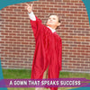 Shiny Red Graduation Gown for Preschool - Wholesale Grad Supply