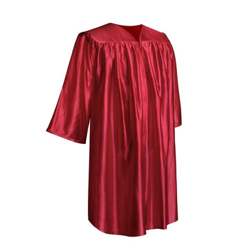 Shiny Red Graduation Gown for Preschool - Wholesale Grad Supply