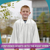 Shiny White Graduation Gown for Preschool - Wholesale Grad Supply
